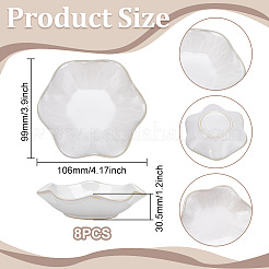 Flower Porcelain Jewelry Plate&nbsp;AJEW-WH0709-056