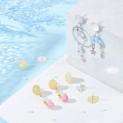 12Pcs Rack Plating Brass Stud Earring Findings&nbsp;KK-PH0001-96