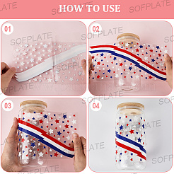 8Pcs 4 Styles PVC Plastic Waterproof Decorative Sticker Labels&nbsp;DIY-SP0004-90