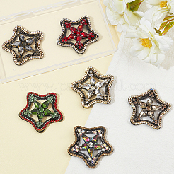 6Pcs 6 Colors Computerized Embroidery Cloth Sew on Patches&nbsp;DIY-FG0002-37