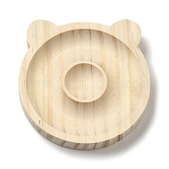 Beech Wooden Bangle & Bracelet & Finger Ring & Beads Display Holder Tray&nbsp;X1-AJEW-D068-01C
