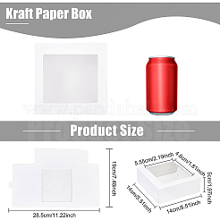 Square Foldable Creative Cardboard Box&nbsp;CON-WH0086-17B-01