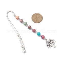 Tibetan Silver Alloy Hook Bookmark&nbsp;AJEW-JK00390