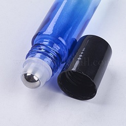 10ml Glass Gradient Color Essential Oil Empty Roller Ball Bottles&nbsp;X-MRMJ-WH0011-B01-10ml