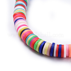 Handmade Polymer Clay Heishi Beaded Necklaces&nbsp;NJEW-JN02449-05
