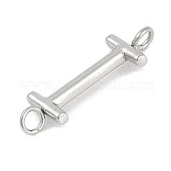 304 Stainless Steel Letter Connector Charms&nbsp;LS-STAS-M108-01P-09