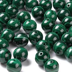 100Pcs 8mm Natural Malachite Round Beads&nbsp;DIY-LS0002-33
