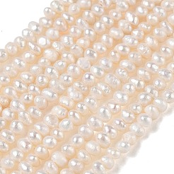 Natural Cultured Freshwater Pearl Beads Strands&nbsp;PA-CBAC463-32