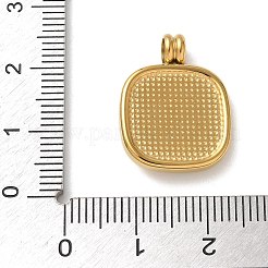 304 Stainless Steel Rhinestone Pendants&nbsp;STAS-G352-23G