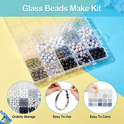 500Pcs 20 Styles Glass Beads Sets&nbsp;GLAA-TA0002-96