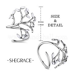 Elegant Rhodium Plated 925 Sterling Silver Finger Rings&nbsp;JR390B