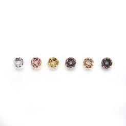 Brass Rhinestone Spacer Beads&nbsp;RB-JP0002-10-NF