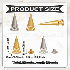 Alloy Spikes Screwback Studs&nbsp;FIND-LP0003-01