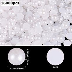 16000Pcs ABS Plastic Cabochons&nbsp;OACR-PA0001-20