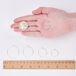 Brass Wine Glass Charm Rings Hoop Earrings&nbsp;MAK-SC0001-01