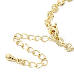 Brass Textured Cable Chain Bracelet Making&nbsp;MAK-K024-17G