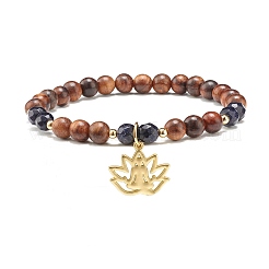 Lotus Charm Bracelet&nbsp;BJEW-JB07134