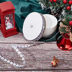 20 Yards Star Polyester Ribbon&nbsp;OCOR-WH0078-247B