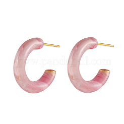 304 Stainless Steel Enamel Stud Earrings&nbsp;STAS-OY003-61G