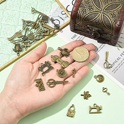 30Pcs Tibetan Style Alloy Pendants&nbsp;FIND-YW0008-70