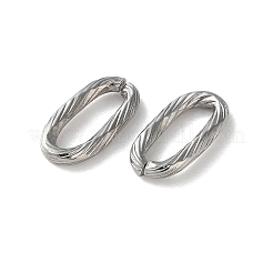 304 Stainless Steel Textured Oval Quick Link Connectors&nbsp;STAS-S172-05P