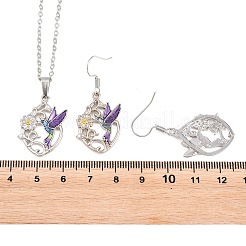 Alloy Pendant Necklaces & Stud Dangle Earrings Sets&nbsp;FS-WG60DFE-07