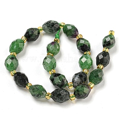 Natural Ruby in Zoisite Beads Strands&nbsp;G-N342-50