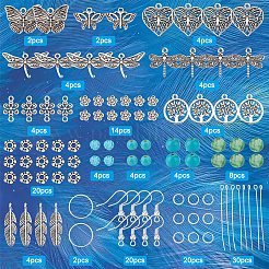 DIY Butterfly Dragonfly Earring Making Kits&nbsp;DIY-SC0020-38