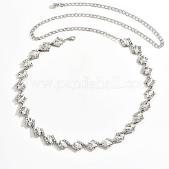 Alloy Full Crystal Rhinestone Horse Eye Link Waist Chains for Women&nbsp;WG555DF-01