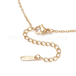 2Pcs 2 Styles Ocean Red Crab & Lobster Alloy Enamel Pendant 304 Stainless Steel Cable Chain Necklaces&nbsp;NJEW-JN05884