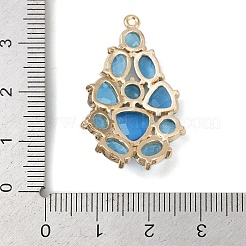 Brass Cat Eye Pendants&nbsp;KK-R224-16C-G