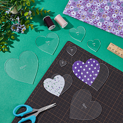 9Pcs 9 Styles Acrylic Template&nbsp;DIY-BC0011-94