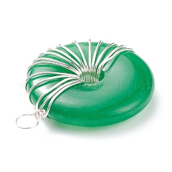 Natural Malaysia Jade Connector Charms&nbsp;PALLOY-JF01489-02