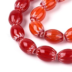 Handmade Millefiori Lampwork Beads Strands&nbsp;LAMP-T022-15M
