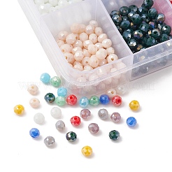 1000Pcs 10 Colors Electroplate Glass Beads Strands&nbsp;EGLA-YW0003-05