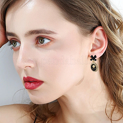 30Pcs Spray Printed Alloy Bowknot Clip-on Earrings&nbsp;EJEW-SP0001-08