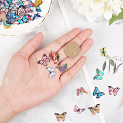 Printed Alloy Enamel Pendants&nbsp;PALLOY-PH0013-29