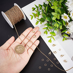 DIY Chain Bracelet Necklace Making Kit&nbsp;DIY-BBC0001-22