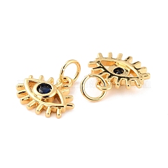 Brass Micro Pave Cubic Zironia Pendants&nbsp;KK-D065-04G