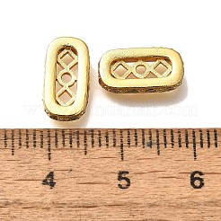 Rack Plating Brass Micro Pave Cubic Zirconia Connector Charms &nbsp;KK-M313-07G