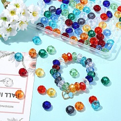 120Pcs 12 Colors Glass European Beads&nbsp;EGLA-YW0005-77