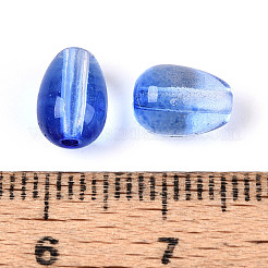 Baking Paint Transparent Glass Beads&nbsp;DGLA-N014-10E