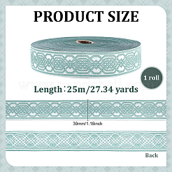 Vintage Jacquard Polyester Ribbon&nbsp;OCOR-WH0105-139A