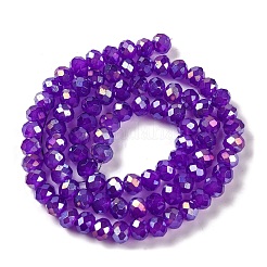 Baking Electroplate Glass Beads Strands&nbsp;DGLA-A039-J8mm-B05