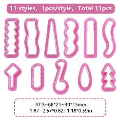 11Pcs 11 Styles PP Plastic Molds&nbsp;DIY-HY0002-78