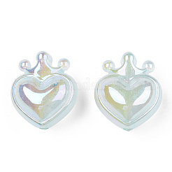 UV Plating Rainbow Iridescent Acrylic Beads&nbsp;OACR-T027-01-A