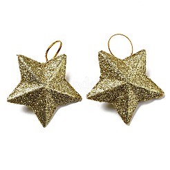 Plastic Glitter Star Pendant Decorations&nbsp;LS-KY-D019-01B