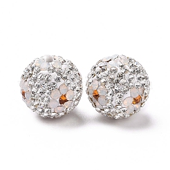Polymer Clay Rhinestone Beads&nbsp;RB-L029-03I