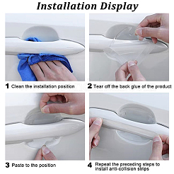 AHADEMAKER 2 Sets 2 Style Transparent PVC Anti-Collision Bumper Guard&nbsp;DIY-GA0004-03