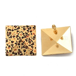 304 Stainless Steel Enamel Stud Earrings&nbsp;EJEW-Z084-15G-02